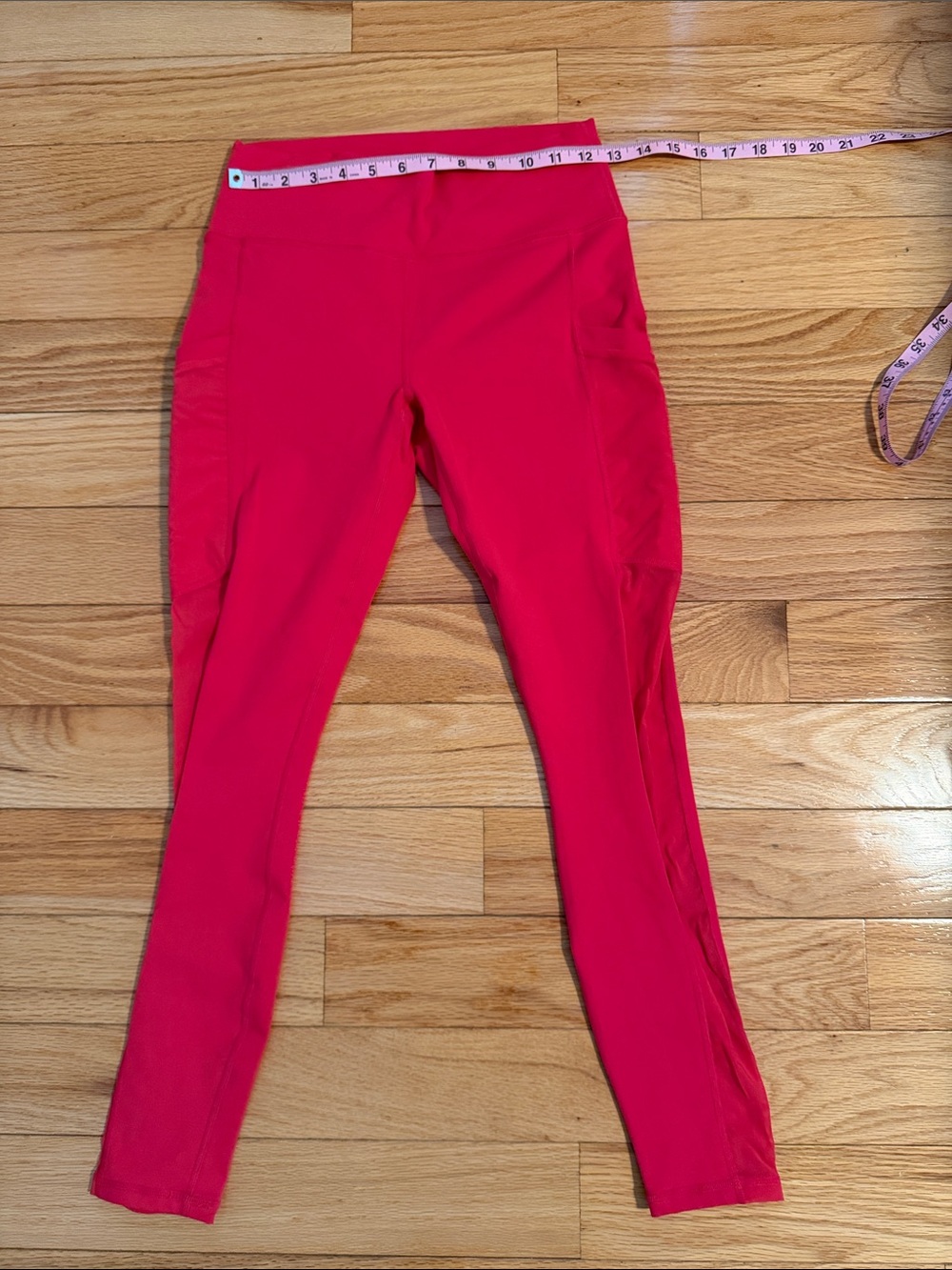 Fabletics Bright Barbie Pink High-Waist Performance Leggings (Mesh/Sheer Sides!)